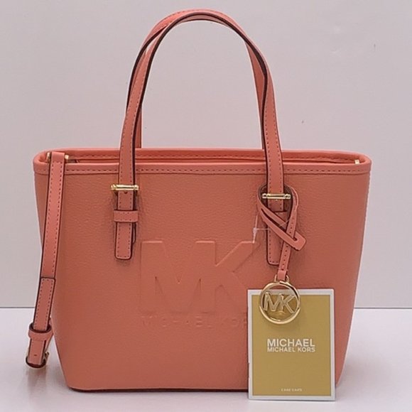Michael Kors Xs Cryl Conv Tz Tote Sherbert Leather - Picture 6 of 16